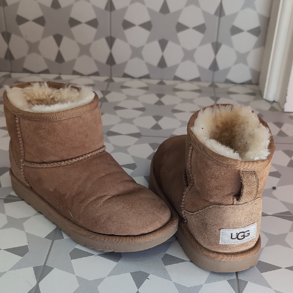 UGG Kids' Brown Sheepskin Boots